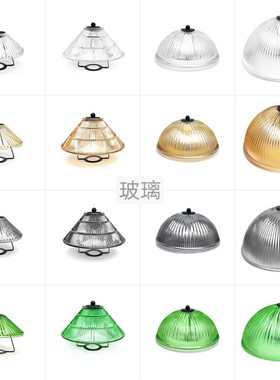 台灯灯罩替换e27落地灯罩子 绿色茶色玻璃简易复古高档台式中古风