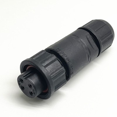 XYM14-4芯公头母针对接快卡组装LLT-XYM14-10004F1071逆变器插头