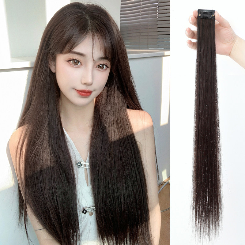 单卡假发片长直发隐形短发接w发片增发量蓬松头顶女式假发长发小