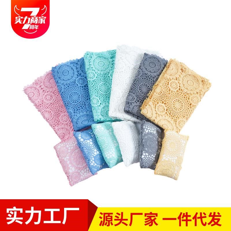 影楼摄影 镂空背景布 宝宝拍照道具蕾丝面料毯子 新生儿摄影毯