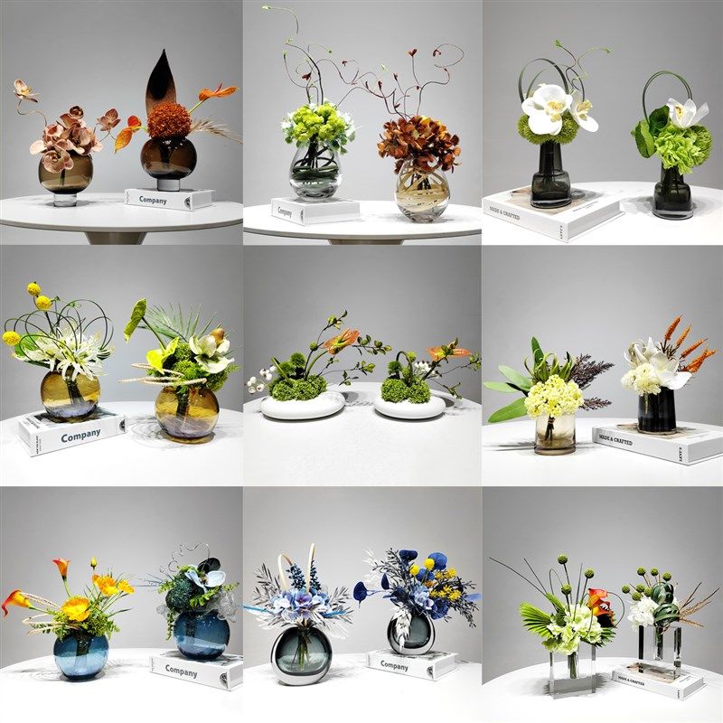 现代仿真花艺绿植摆件酒店售楼处样板房洽谈桌客厅餐桌假花装饰品,家居饰品,仿真花/假花,淘宝优惠券,粉丝福利购,淘宝优惠卷