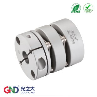 GL双膜片联轴器大扭矩步进伺服铝合金马达丝杆模组弹性连轴器传动