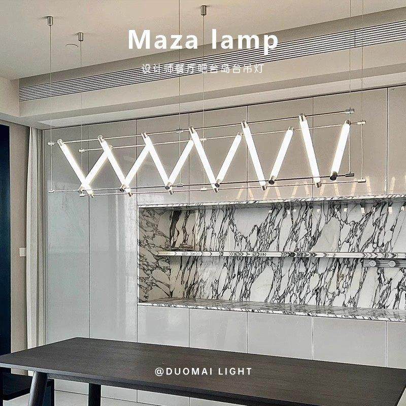 设计师现代极简前台店铺商用办公室创意轻奢餐厅岛台吧台马扎吊灯,家装灯饰光源,餐厅吊灯,淘宝优惠券,粉丝福利购,淘宝优惠卷