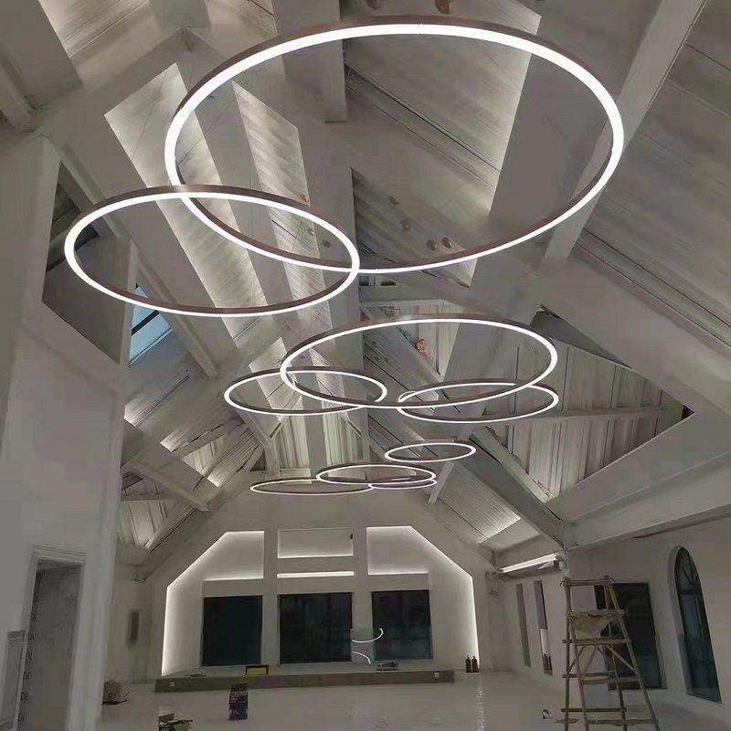 定制圆环吊灯现代简约圆形办公室工作室工业风网红圆圈商铺工程灯,家装灯饰光源,餐厅吊灯,淘宝优惠券,粉丝福利购,淘宝优惠卷