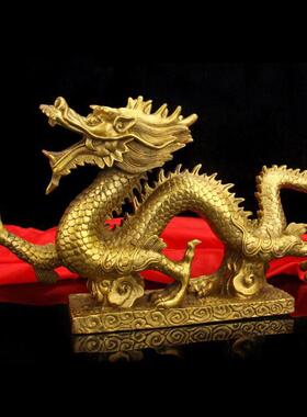 铜龙青龙汉龙生肖龙摆件铜汉龙摆件铜剑龙 铜龙腾四海 铜龙行天下