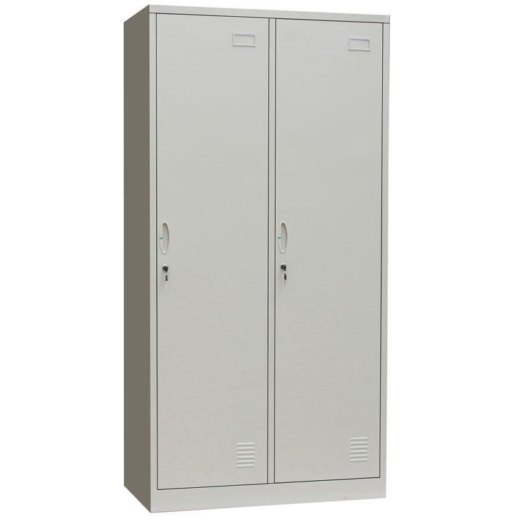 二门员工柜更衣箱 二门衣物柜储物柜 二门铁皮洗浴更衣柜厂家