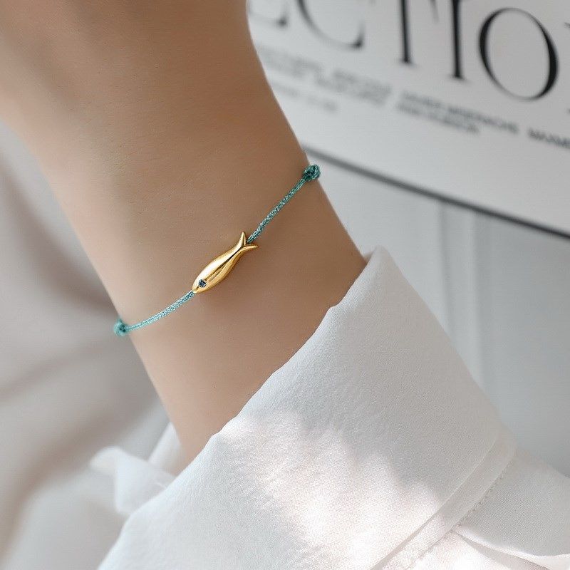 法国订单~镀18K金锦鲤小鱼手链手绳度假风新款小众高级ins风礼物,饰品/流行首饰/时尚饰品新,手链,淘宝优惠券,粉丝福利购,淘宝优惠卷