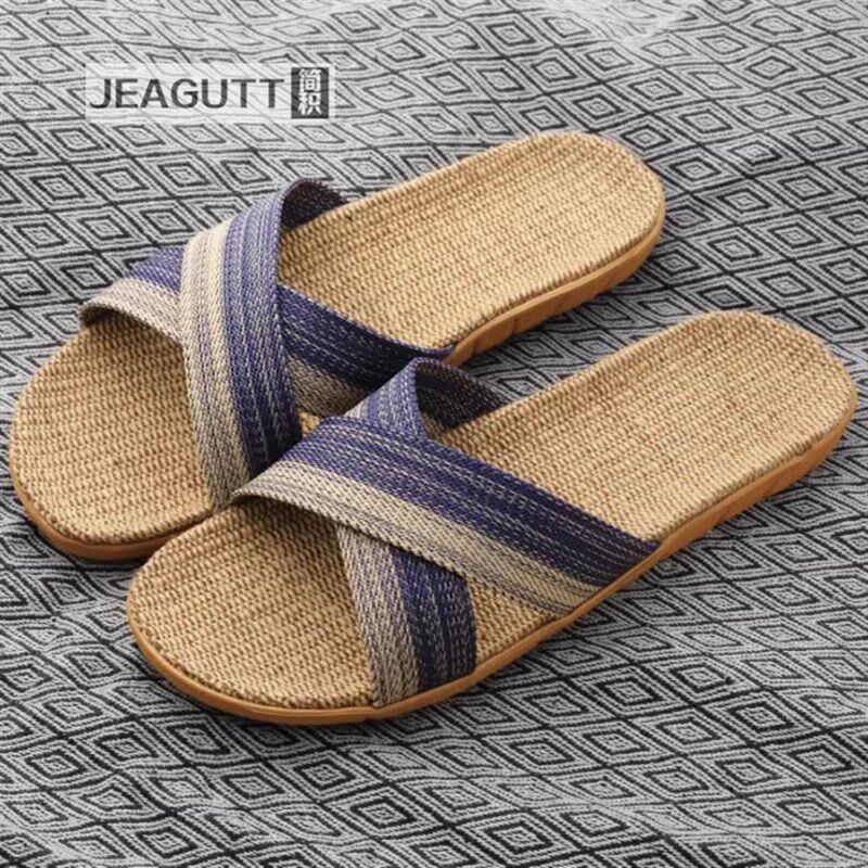 新款亚麻拖鞋藤草手工编织竹编草鞋麻藤凉拖鞋男拖鞋女凉拖鞋夏季,居家布艺,居家亚麻拖鞋,淘宝优惠券,粉丝福利购,淘宝优惠卷