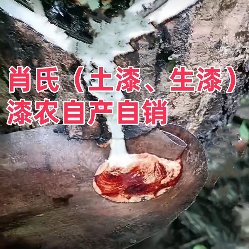 土漆生漆大漆精细过滤 干燥性好亮度E好 四川漆农自产自寿木专用