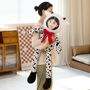 人形玩偶定制真h人娃娃公仔人w脸照片情侣睡觉抱diy头像抱枕送女