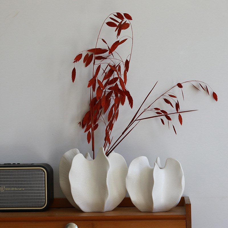 杨桃陶瓷花瓶外贸描金组合摆件工艺品酒店M玄关装水桌面创意花插