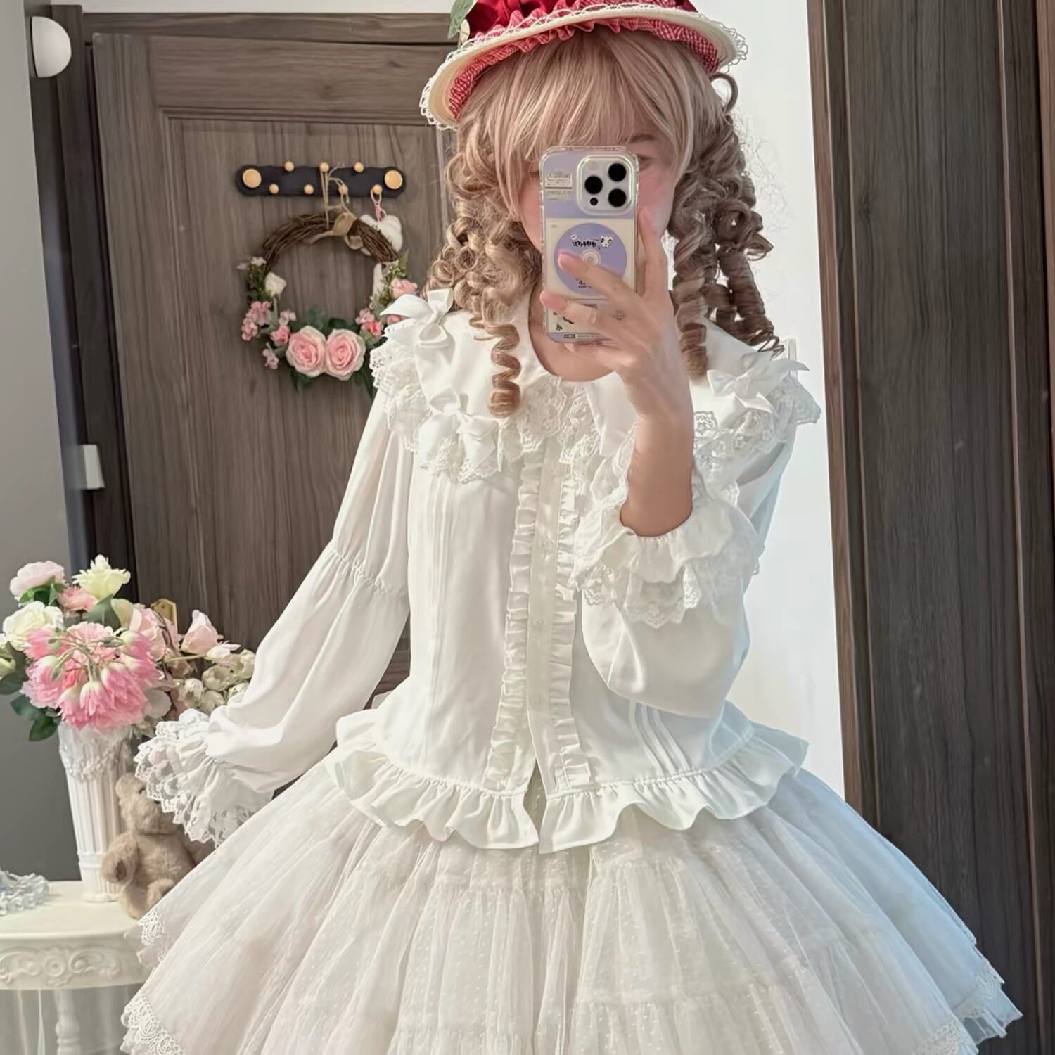 小奶糖衬衫lolita内搭长袖衬衫