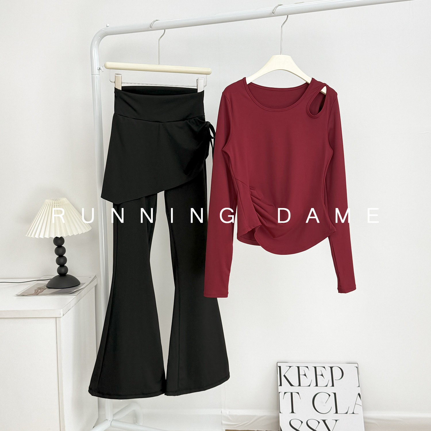 2025新款小众镂空裸感瑜伽上衣高腰微叭裤瑜伽健身普拉提套装,运动/瑜伽/健身/球迷用品,瑜伽套装,淘宝优惠券,粉丝福利购,淘宝优惠卷