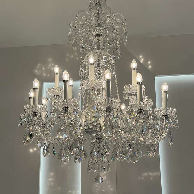 法式客厅吊灯创意个性艺术水晶灯卧室中古风灯具复古餐厅灯南洋风