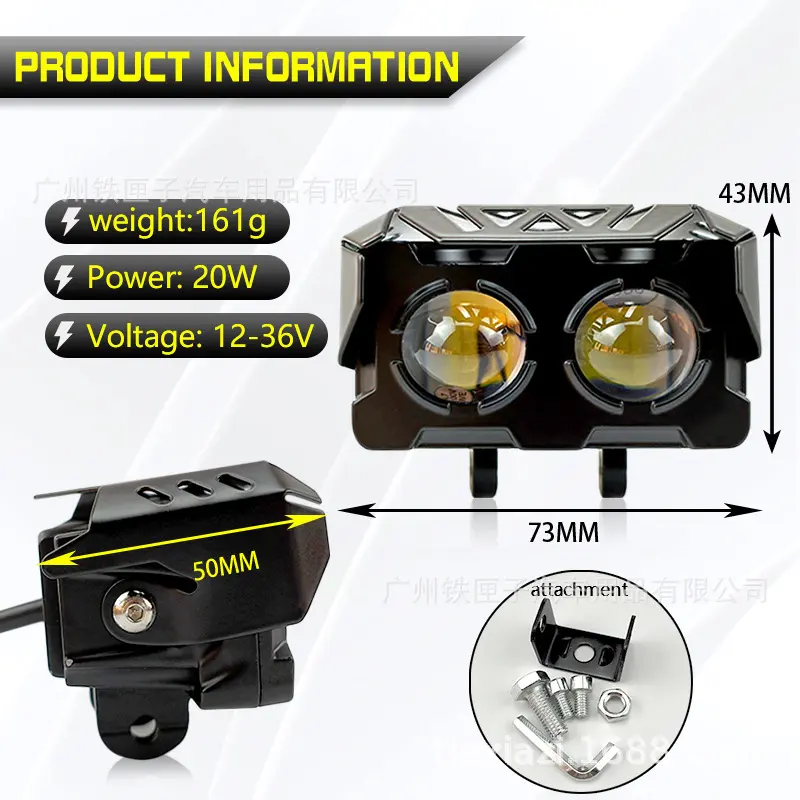 dual olor motore spotlights led lens worklight drng