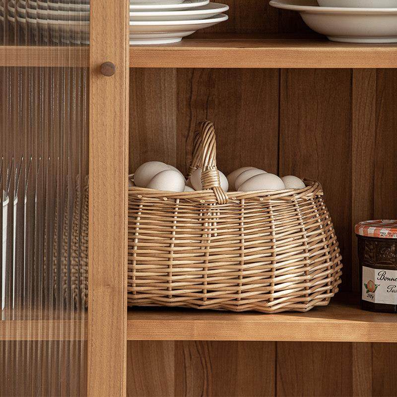 柳编手提篮水果篮户外野餐篮放鸡蛋的篮子藤编竹编编织收纳篮竹篮,收纳整理,其他收纳篮,淘宝优惠券,粉丝福利购,淘宝优惠卷