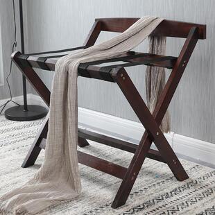 酒店家具实木行李架酒店用行李柜宾馆家用卧室折叠收纳架子置物架