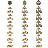 纯铜风铃挂饰镇屋八卦麒麟挂饰门饰风水风铃5层15铃6层18铃