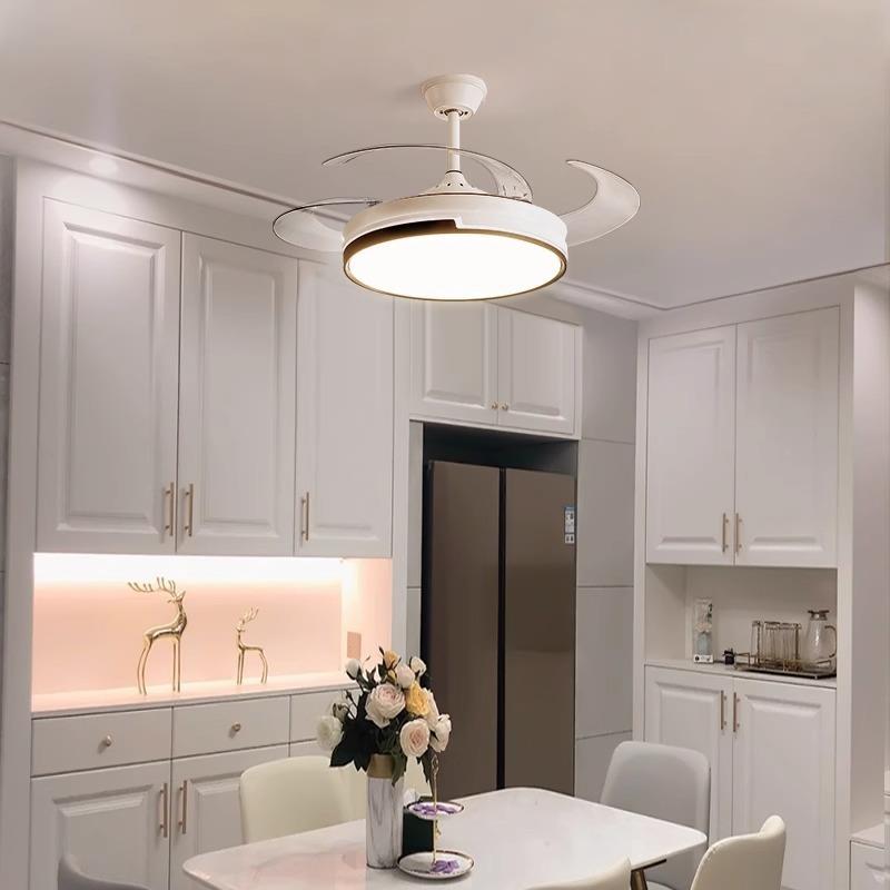 餐厅风扇灯简约现代大气静音卧室客厅主吊灯2025新款家用中山灯具
