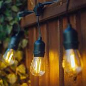 S14欧式 220V小灯泡灯串E27户外防水灯带婚庆节日花园聚会装 饰灯串