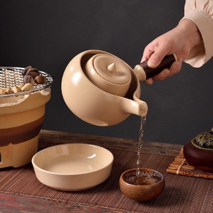 高端紫砂茶器围炉煮茶带内胆煮茶器户外家用炭炉烤茶煮茶套装 冬季