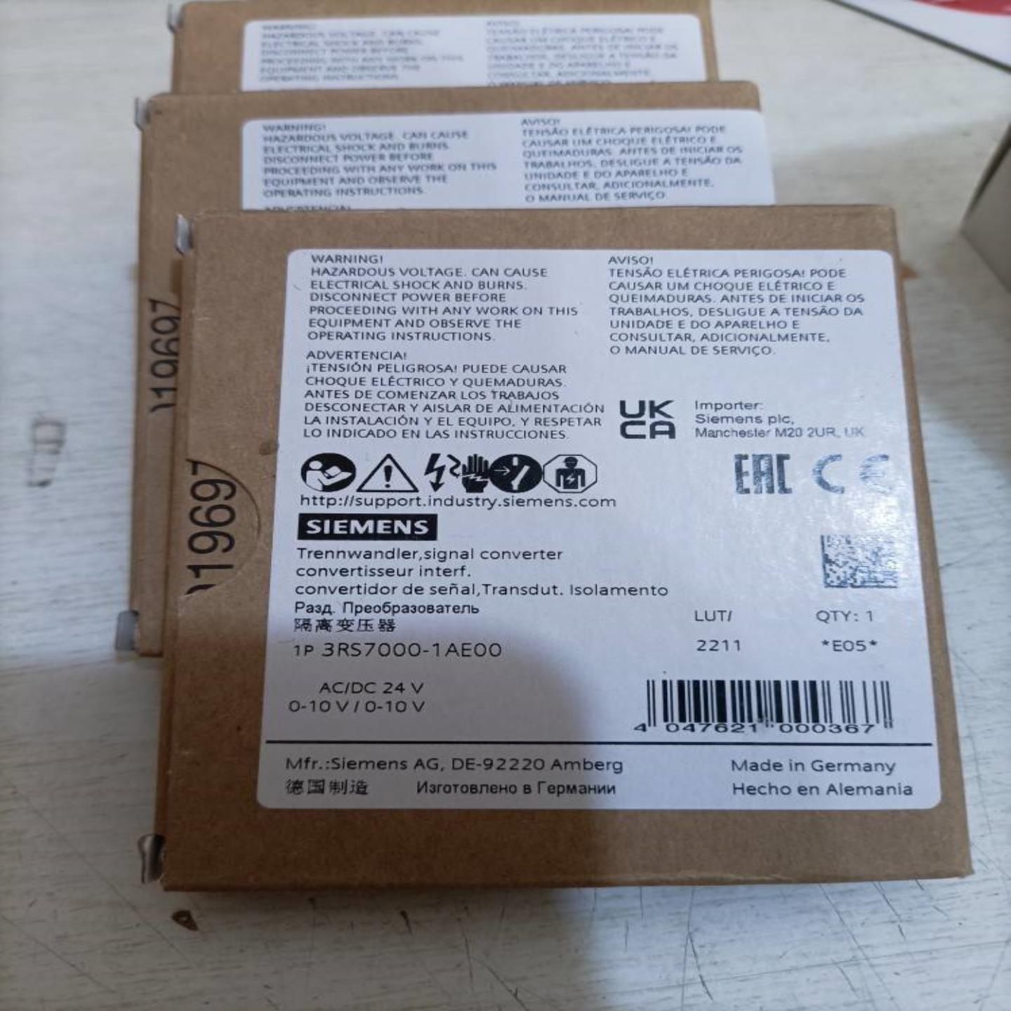 配件3RS7000-1AE00西门子接口转换器全新原装正品现货包邮议价