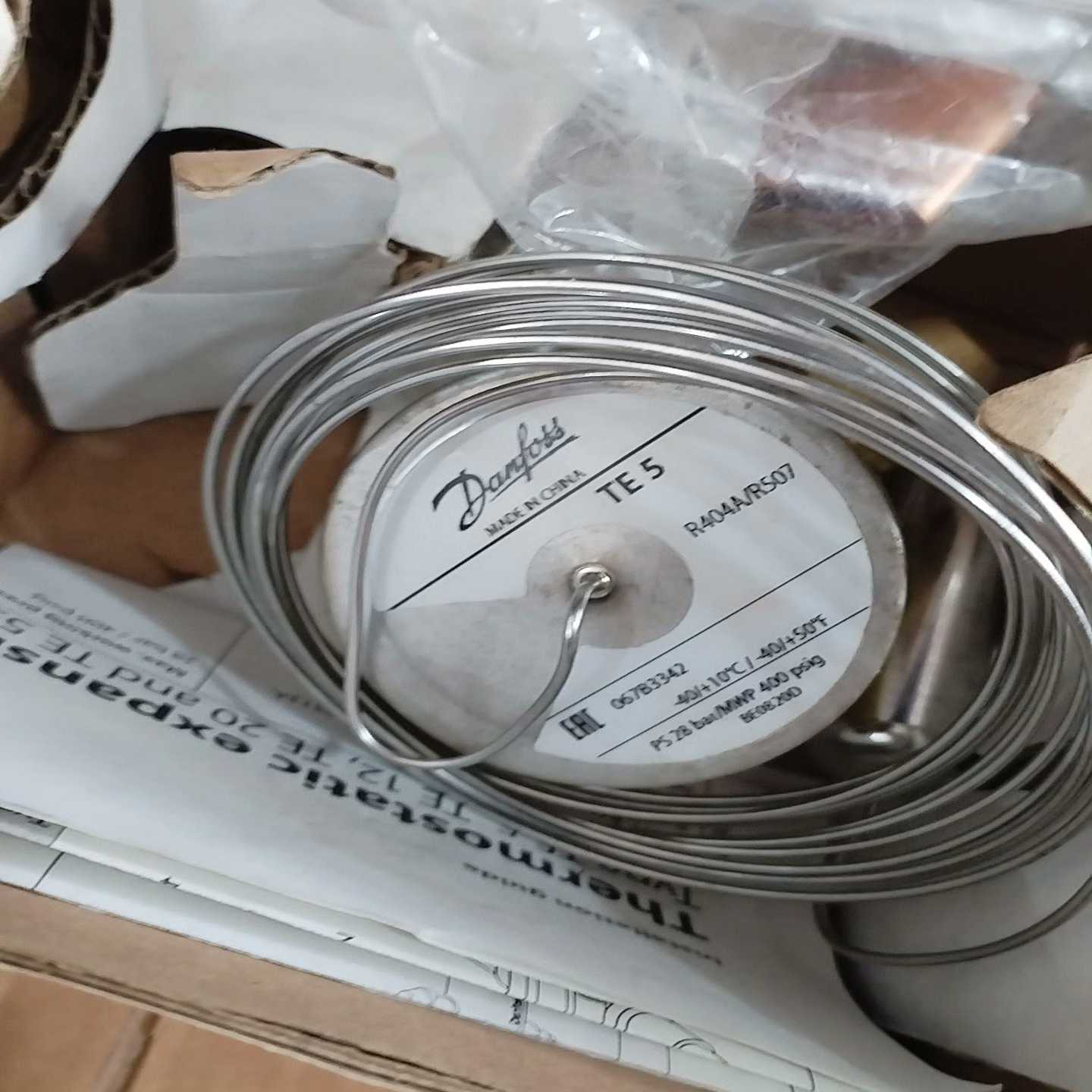 丹佛斯膨胀阀TE5，型号067B3342，适用于R404A/--议价商品