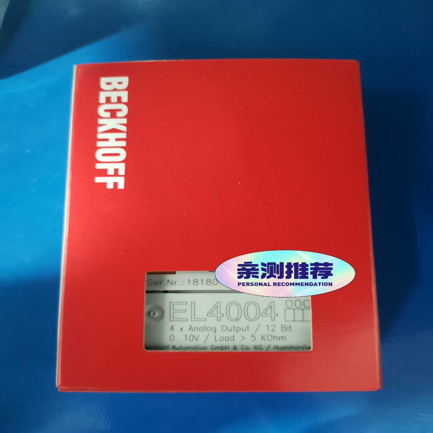 倍福EL4004带包装。议价询价