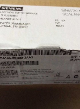 6GK5104-2BB00-2AA3 X104-2 电气交换机模块6GK51042BB002AA3