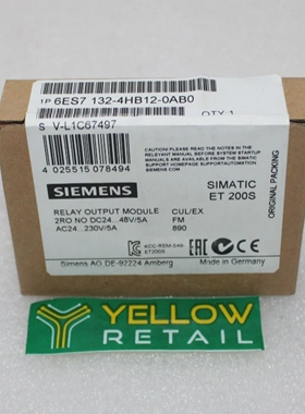 西门子6ES7132-4HB12-0AB0SIMATICDP输模块24V6ES7132-4HB