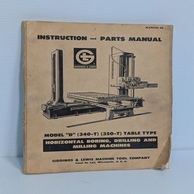 Giddings&LewisD340T&D350TTableTypeHorizontalMilling