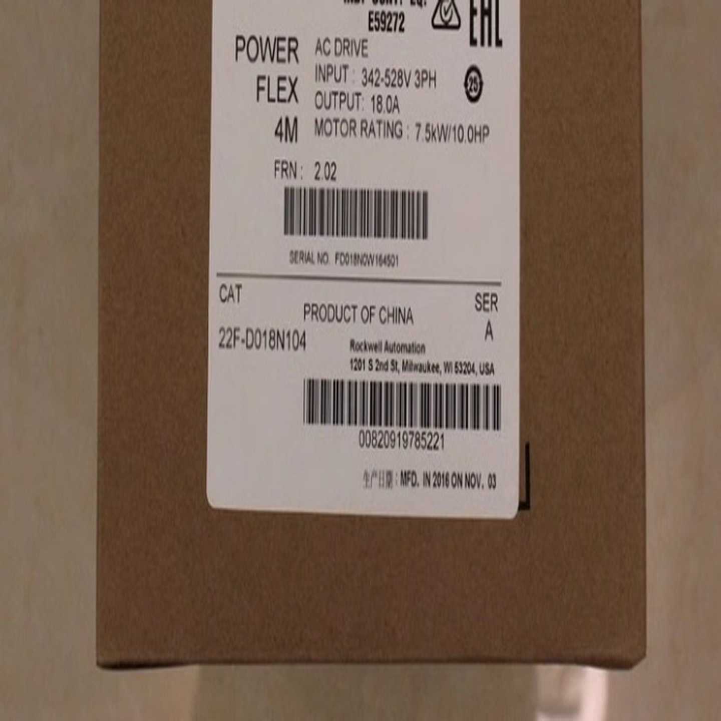 22F-D018N104 AB 变频器 罗克韦尔处理器 22~询价