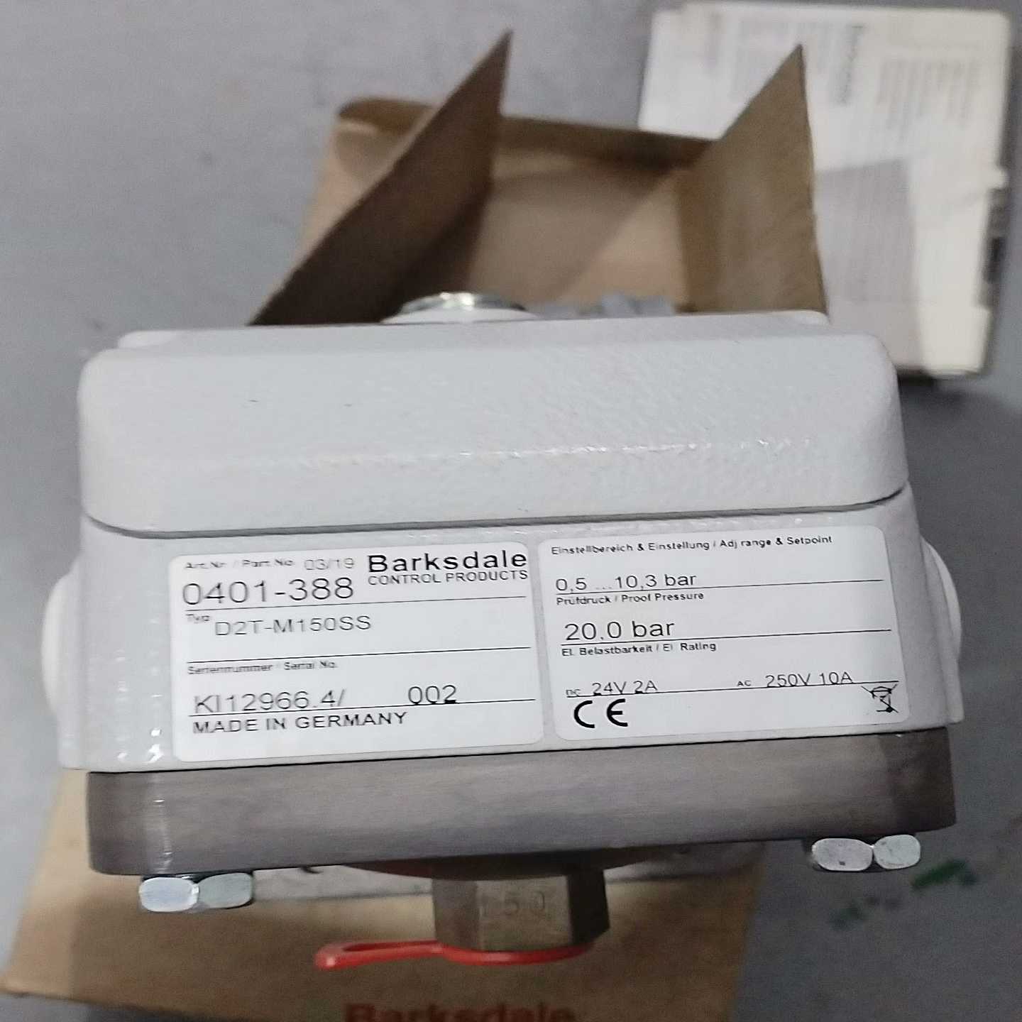 Barsksdale压力开关D2T-M150SS询价