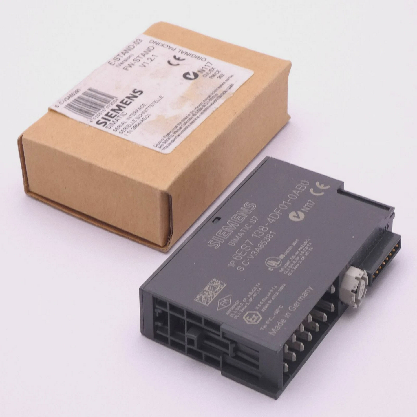 SiemensSimatic6ES7138-4DF01-0AB0V1.2.1E-Stand:03-unus