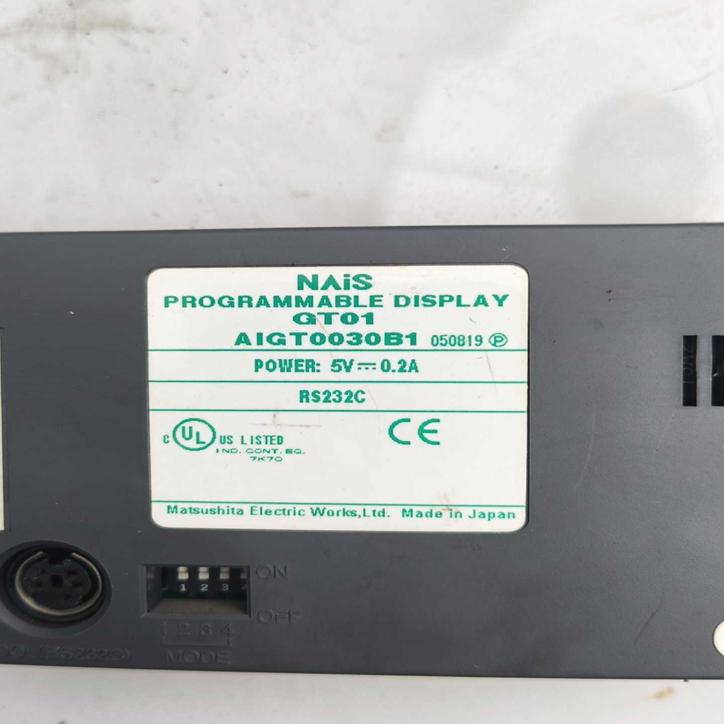 松下NAIS可编程显示屏GT01，型号AIGT0030B1，--议价商品