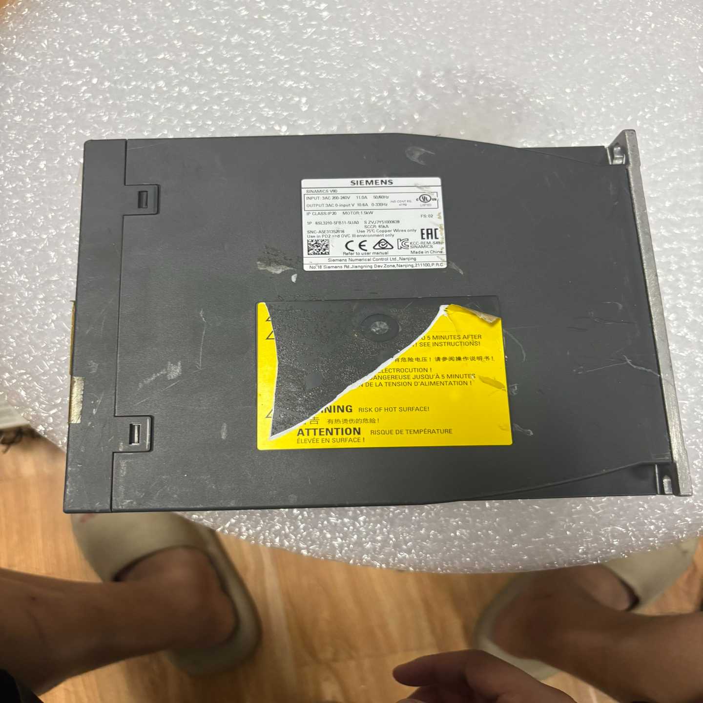 6SL3210-5FB11-5UA0V90驱动器没安装适用