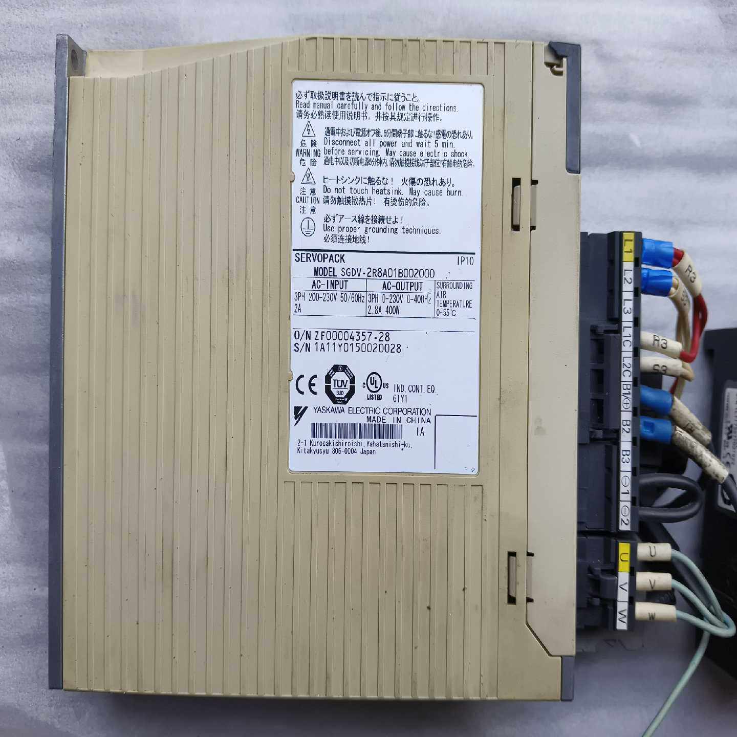 咨询-安川驱动套装SGDV-2R8A01B002000电机S