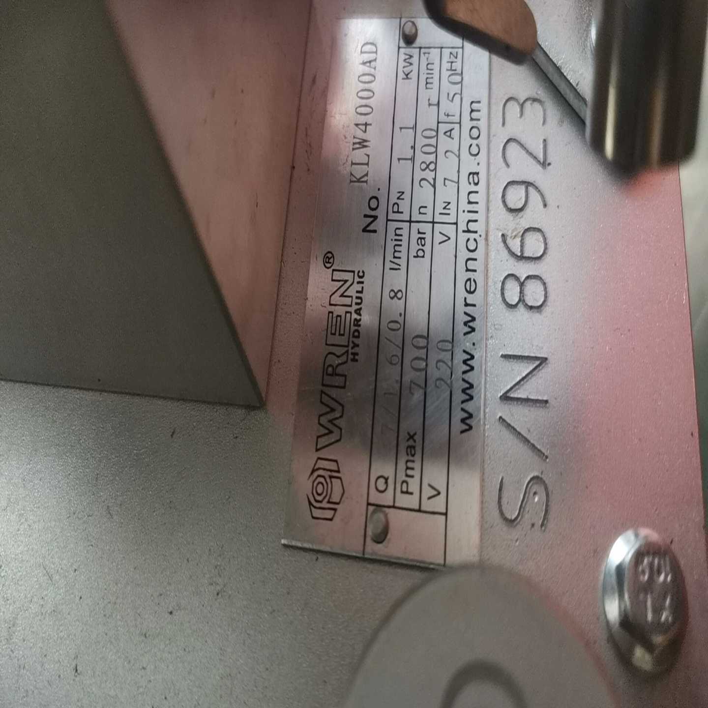 雷恩液压泵，型号KLW4000AD，压力700bar有需要-议价