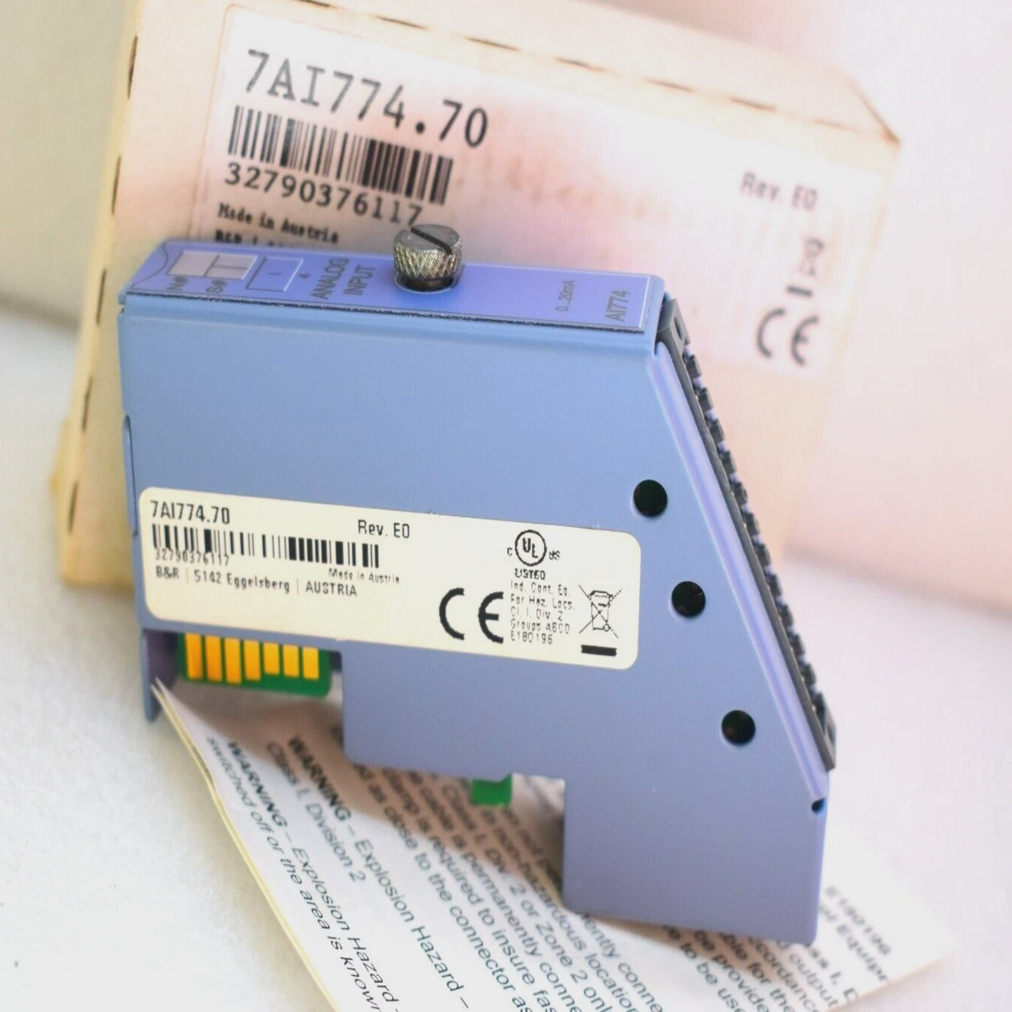 B&RAUTOMATION7AI774.70ANALOGINPUTMODULE0-20mAAI774