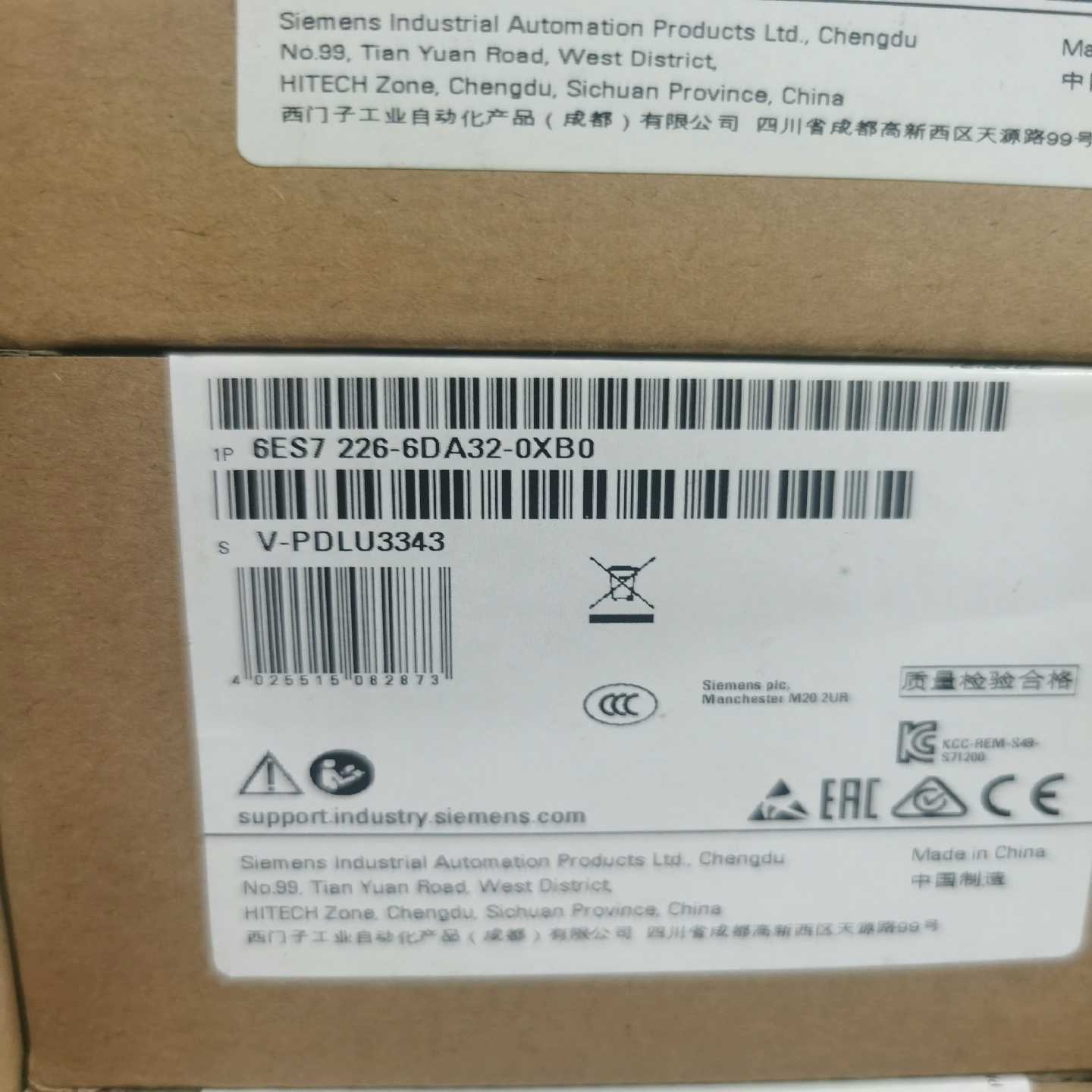 SIEMENS 6ES7226-6DA32-0XB0 原；议价