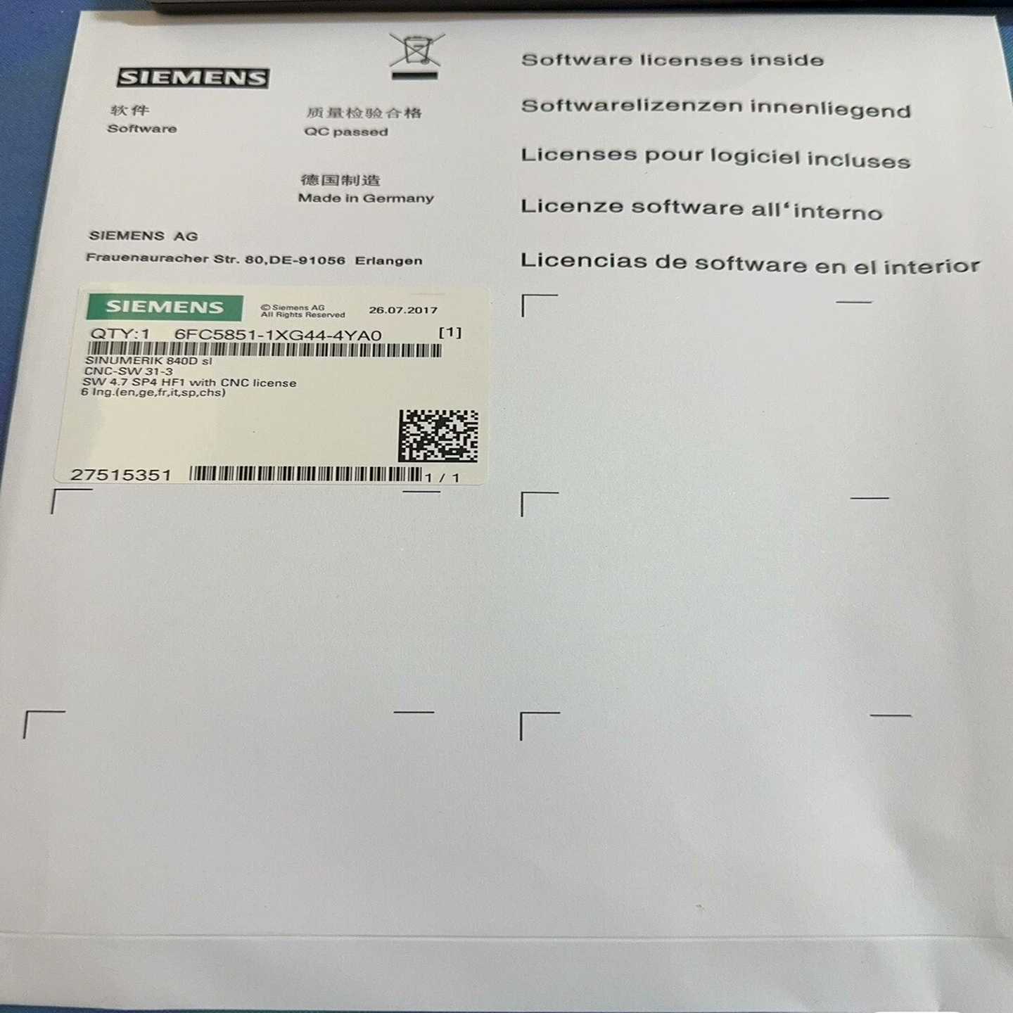 【议价】6FC5851-1XG44-6YA05YA03YA04适用