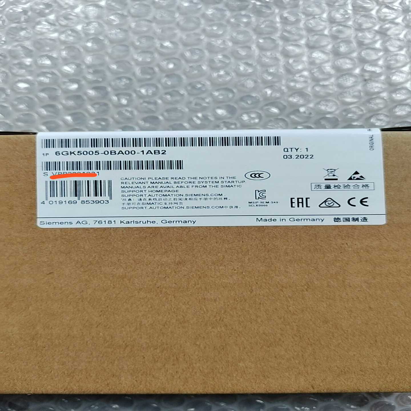 【议价】XB0056GK5005-0BA00-1AB2未拆封适用