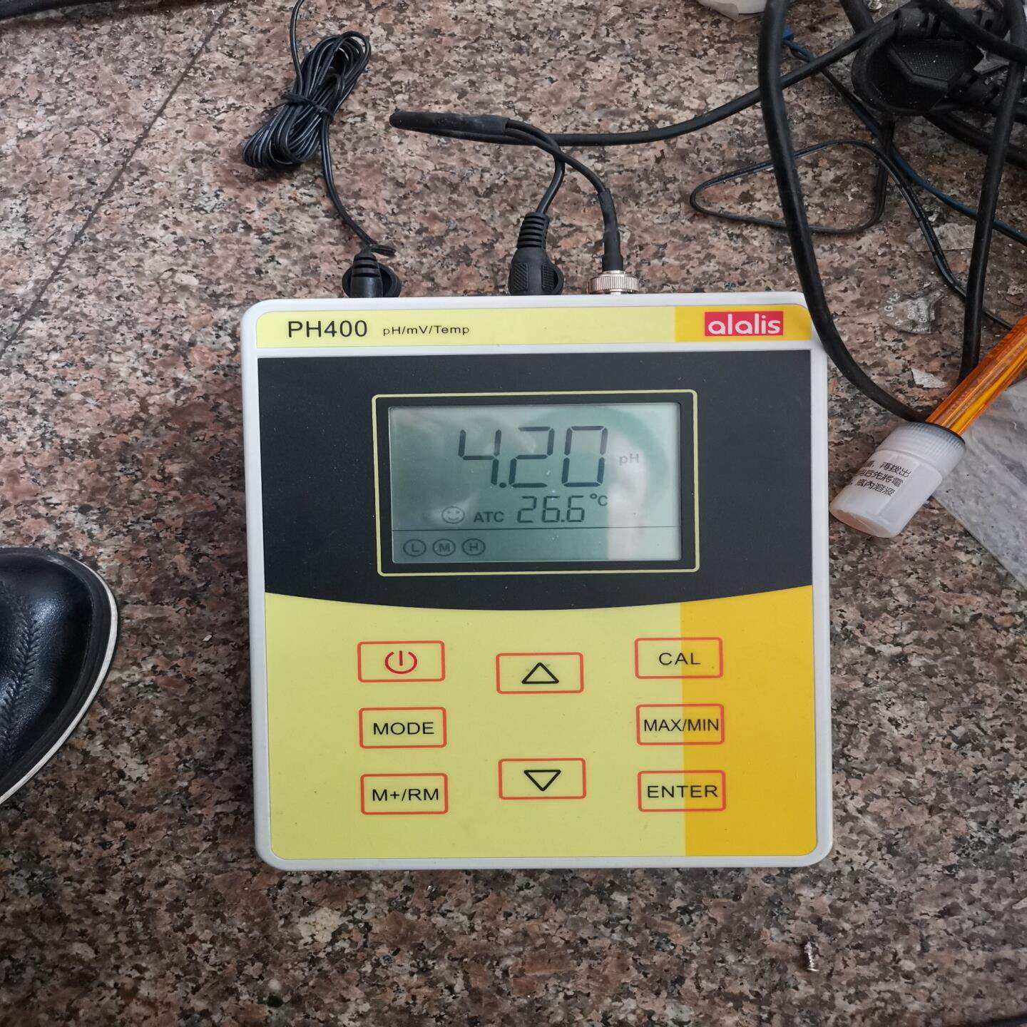 安莱立思alalis 酸度计PH400台式PH计  实物如图--议价商品