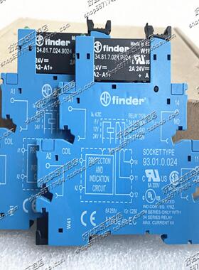 原装finder/芬德固态继电器34.81.7.024.9024底座93.01.0.024