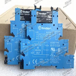 原装finder/芬德固态继电器34.81.7.024.9024底座93.01.0.024