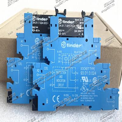 原装finder/芬德固态继电器34.81.7.024.9024底座93.01.0.024
