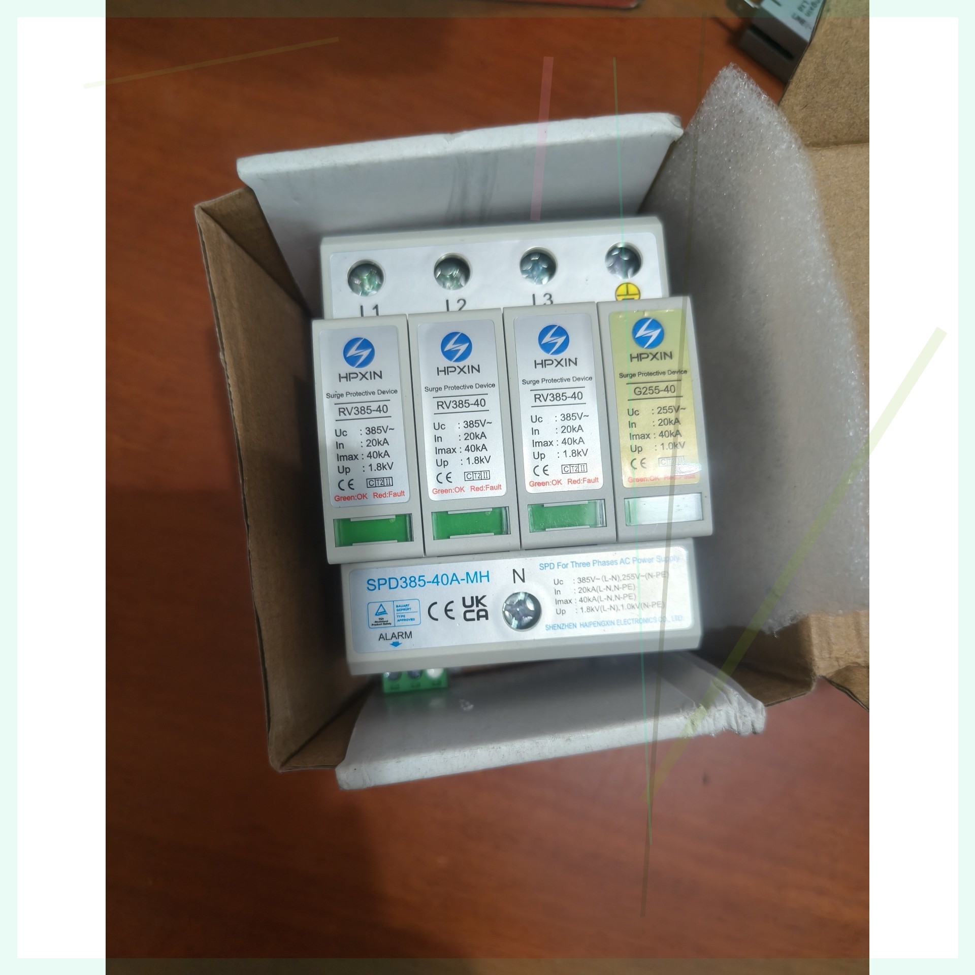 售前询价海鹏信SPD385-40A-MH电源防雷器