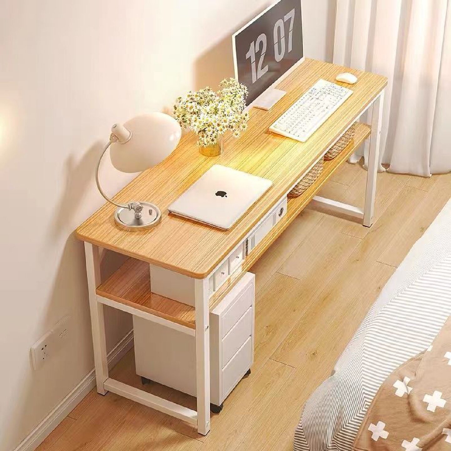 长条桌家用简易窄桌书桌卧室电脑桌学生写字简约工作台长方形桌子