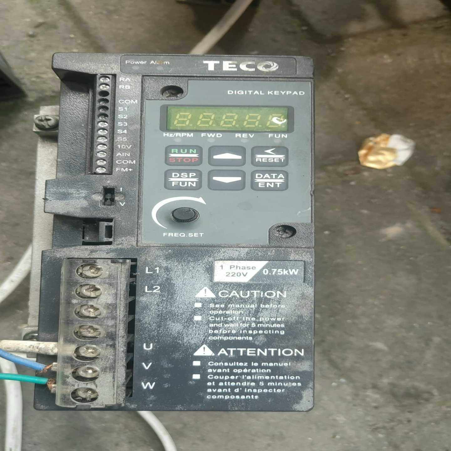 S319-201-H1DC(1HP/0.75Kw)东元变频器--议价商品