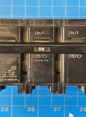 CutlerHammer3Pole240V50ACircuitBreakerBR350